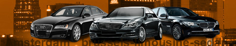 Private transfer from Amsterdam to Brussels with Sedan Limousine