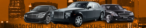 Private transfer from Amsterdam to Brussels with Luxury limousine
