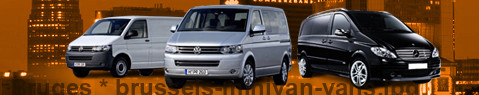 Private transfer from Bruges to Brussels with Minivan