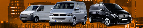 Private transfer from Pula to Trieste with Minivan