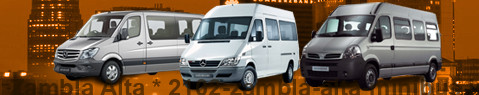 Minibus hire Zambla Alta - with driver | Minibus rental