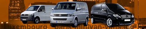 Private transfer from Luxembourg to Paris with Minivan