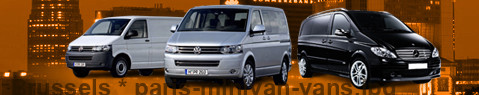 Private transfer from Brussels to Paris with Minivan