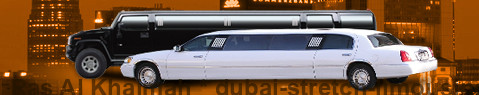Private transfer from Ras Al Khaimah to Dubai with Stretch Limousine (Limo)